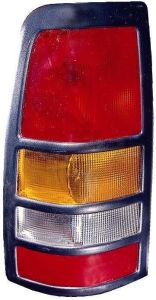 Tail Lamp Driver Side Gmc Sierra 2500 2001-2003 3500 Black Bezel High Quality , GM2800166
