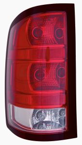 Tail Lamp Driver Side Chevrolet Silverado Hybrid 2009-2013 Base Model With Dark Trim/Large Bulb Capa, Gm2800254C