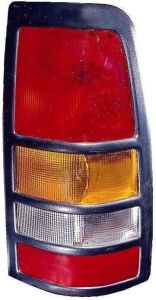 Tail Lamp Passenger Side Gmc Sierra 2500 2001-2003 3500 Black Bezel High Quality , GM2801166