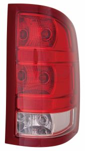 Tail Lamp Passenger Side Gmc Sierra 2500 2010-2013 Without Dark Red Trim With Small Back-Up Bulb Exclude Base/Dually Model , GM2801250