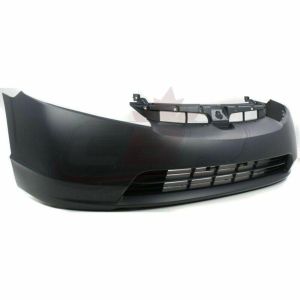 Bumper Front Honda Civic Sedan 2007-2008 Primed With Grille Hole 2.0L , HO1000259