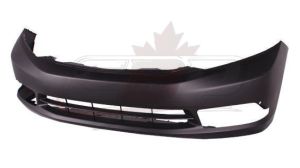 Bumper Front Honda Civic Sedan 2012 Primed With Fog Lamp Hole Ex/Ex-L/Si , HO1000281