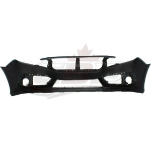 Bumper Front Honda Civic Sedan 2016-2018 Primed Exclude Si Model Capa , HO1000306C