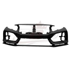 Bumper Front Honda Civic Hatchback 2017-2019 Primed Black With Hole , HO1000324