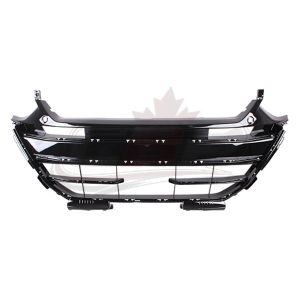 Grille Front Lower Honda Accord Hybrid 2021-2022 Black With 2 Park Assist Sensor Without Moldings, Ho1036140