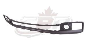 Bumper Trim Front Honda Ridgeline 2017-2020 Lower Textured Without Fogs , HO1037105