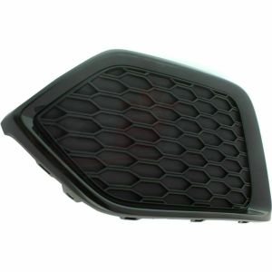 Fog Lamp Cover Front Driver Side Honda Civic Hatchback 2017-2019 Matte Black Without Adaptive Cruise Exclude Type-R Model , HO1038132