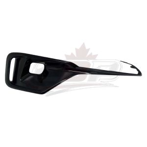 Fog Lamp Bezel Front Passenger Side Honda Accord Hybrid 2021-2022 Ptd Gloss Black, Ho1039159