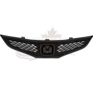 Grille Honda Fit 2009-2014 Matt Black Base/Dx/Lx , HO1200201