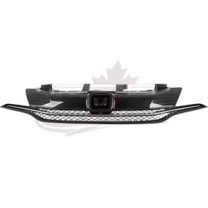 Grille Honda Civic Coupe 2014-2015 Matte-Dk Gray With Chrome Mldg Exclude Si , HO1200221