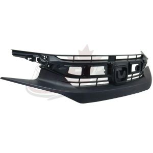 Grille Honda Civic Sedan 2016-2018 Textured Black Exclude Si , HO1200231