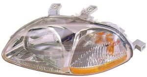 Head Lamp Driver Side Honda Civic Coupe 1996-1998 High Quality , HO2502110
