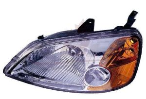 Head Lamp Driver Side Honda Civic Sedan 2001-2003 High Quality , HO2502116