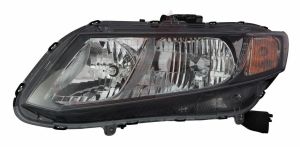 Head Lamp Driver Side Honda Civic Hybrid 2013-2015 Halogen High Quality , HO2502150