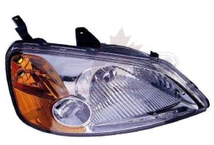 Head Lamp Passenger Side Honda Civic Sedan 2001-2003 High Quality , HO2503116