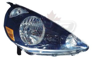 Head Lamp Passenger Side Honda Fit 2007-2008 Black Capa, Ho2503131C