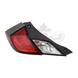 2016–2020 Honda Civic Coupe Tail Lamp Driver Side Capa , HO2800191C