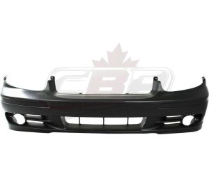 Bumper Front Hyundai Sonata 2002-2005 With Moulding/Side Lamp Hole , HY1000139