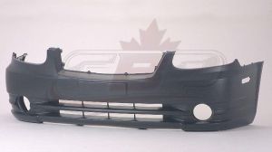 Bumper Front Hyundai Accent Hatchback 2003-2006 Primed With Fog Lamp Hole , HY1000144