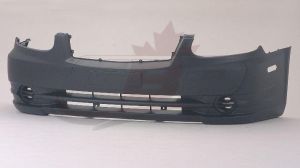 Bumper Front Hyundai Accent Sedan 2003-2005 Primed Without Fog Lamp Hole , HY1000145