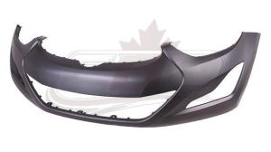 Bumper Front Hyundai Elantra Sedan 2014-2016 Primed Usa Built Without Tow Hook Hole , HY1000203