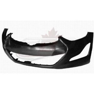 Bumper Front Hyundai Elantra Sedan 2014-2016 Primed Korea Built With Tow Hook Hole , HY1000204