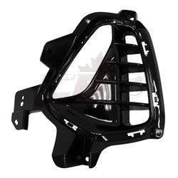 Fog Lamp Bezel Front Driver Side Hyundai Elantra Gt 2018-2020 Bight Black Finish Without N-Line , HY1038153