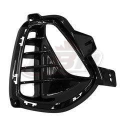 Fog Lamp Bezel Front Passenger Side Hyundai Elantra Gt 2018-2020 Bight Black Finish Without N-Line , HY1039153