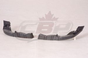 Bumper Bracket Front Lower Driver Side Hyundai Elantra 2007-2010 Matte-Black , HY1066112