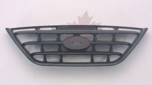 Grille Sedan Hyundai Elantra 2004-2006 Black With Fog Lamp Hole Type , HY1200139