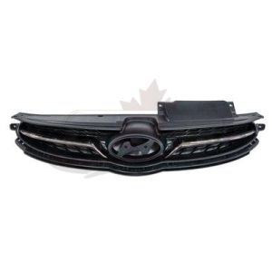 Grille Hyundai Elantra Sedan 2011-2013 Korea Built Matte-Dark Gray With Chrome Mldg Ltd Model , HY1200165