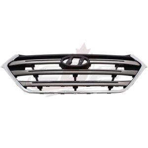 Grille Hyundai Tucson 2016 Black/Silver With Chrome Molding , HY1200190