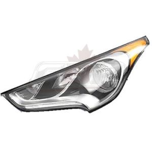 Head Lamp Driver Side Hyundai Veloster 2012-2017 Non-Projection For Non-Turbo Model Capa, Hy2502168C