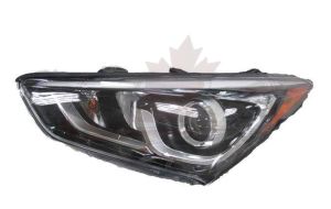 Head Lamp Driver Side Hyundai Santa Fe Sport 2017-2018 Halogen Sport Model Projector Type With Led Accent High Quality , HY2502205
