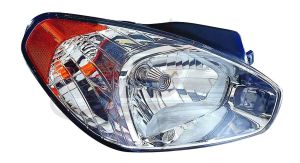 Head Lamp Passenger Side Hyundai Accent Hatchback 2007-2011 Capa