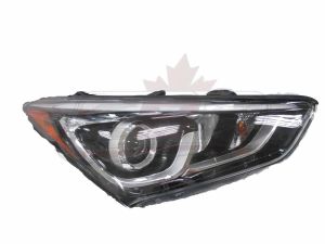 Head Lamp Passenger Side Hyundai Santa Fe Sport 2013-2018 Halogen Sport Model Projector Type With Led Accent Capa, Hy2503205C
