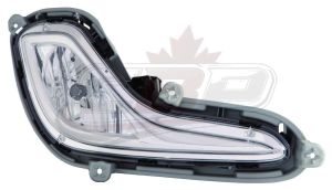 Fog Lamp Front Passenger Side Hyundai Accent Hatchback 2012-2017 Capa, Hy2593139C