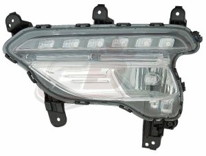 Fog Lamp Front Passenger Side Hyundai Santa Fe Sport 2017-2018 Sport Model With Around View Monitor Capa, Hy2593164C