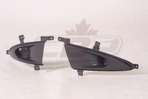 Fog Lamp Cover Front Driver Side Hyundai Elantra 2007-2010 Sedan Matte-Black , HY2598103