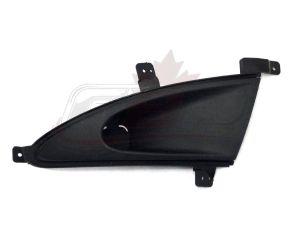 Fog Lamp Cover Front Passenger Side Hyundai Elantra 2007-2010 Sedan Matte-Black , HY2599103