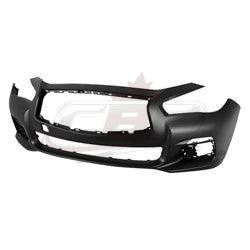 Bumper Front Infiniti Q50 Sedan 2014-2017 Primed Without Sensor/Sport , IN1000256