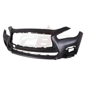 Bumper Front Infiniti Q50 Sedan 2018-2020 Primed Without Sensor Sport Model, In1000282C