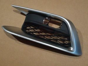 Fog Lamp Bezel Front Driver Side Infiniti Qx60 2016-2017 Textured Black With Satin Chrome Front , IN1038109