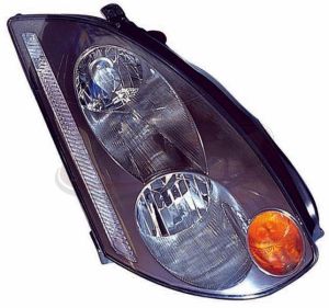 Head Lamp Passenger Side Infiniti G35 Coupe 2003-2005 Xenon High Quality , IN2503123