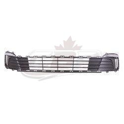 Grille Lower Kia Rio Sedan 2015-2017 Matte Black With Chrome Moulding Without Fogs From 1/22/2015 , KI1036138