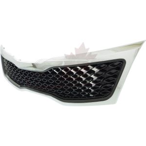 Grille Lower Kia Optima 2011-2013 Black With Chrome Moulding Korea Built , KI1200143