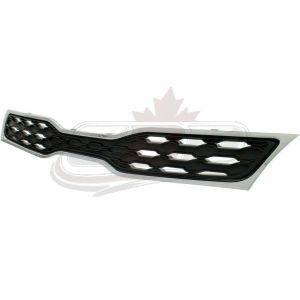 Grille Upper Kia Rio Hatcheback 2012-2015 Chrome/Black With Fog Lamp Hole Type , KI1200152