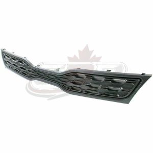 Grille Upper Kia Rio Hatcheback 2012-2015 Matte-Black Without Fog Lamp Type , KI1200153