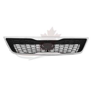 Grille Painted Kia Sorento 2014-2015 Black With Chrome Moulding , KI1200155