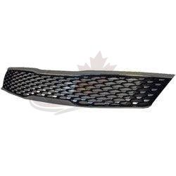 Grille Kia Optima 2016-2018 Dark Metallic With Upper/Lower Smoke Chrome Moulding Without Adaptive Cruise , KI1200188